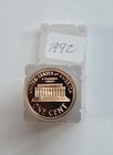 1992 S Lincoln Memorial Penny Roll Blazing Red Proof Cent Uncirculated  a509