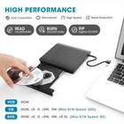 Usb 3 0 Slim External Cd Dvd Drive Disc Player Burner Writer For Laptop Pc Mac