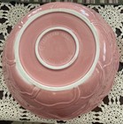 Vintage Large Treasure Craft  Usa Pink Rose Bowl 13   dia 