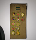 1940s Boy Scout Vtg Sash Merit Badge Patrol Leader W 12 Type C Badges 
