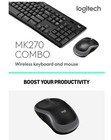 Logitech Mk270 Wireless Keyboard And Mouse Combo - New In Box 