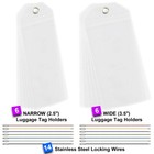 12x New  reusable  Cruise Luggage Tag etag Holder  combo Pack  6 Narrow   6 Wide
