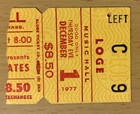 1977 Daryl Hall   John Oates Beauty On A Back Street Boston Concert Ticket Stub