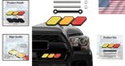Personalized Grille Emblem In Yellow  Orange   Red - Fits Multiple Toyota Models