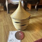 Nwt Rawanda Sisal Path To Peace Hand Woven Basket W lid