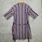 Vintage Kmart His N Hers Kimono Robe One Size Striped Blue Red Yellow Belted