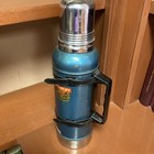 Vintage Blue Stanley Thermos Vacuum Super-vac Antique rare Made In Usa Pre-1949