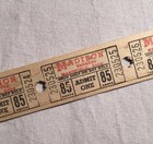 Madison Movie Theatre   85 Cent Strip Of 5 Tickets Mansfield Ohio Vintage