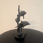 Bronze Dolphin Figurine Sculpture Decorative Collectible Home Decor