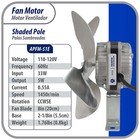 Appli Parts Apfm-51e 5w Refrigeration Condenser And Evaporator Motor 115v 60hz 0