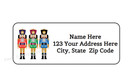 30 Nutcrackers Christmas Personalized Return Address Labels 1 In X 2 625 In