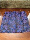Men s 100  Silk Pocket Square Hankie Hankerchief Blue  Black  And Red