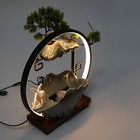 Desktop Water Fountain Indoor Waterfall With Atomizer   Led Table Decor Fountain