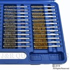 38pc Industrial Wire Brush Set Brushes Long Reach Round Tube Automotive Steel