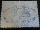 2 Hand Embroidered Hungarian Pillow Toppers Or Covers - Approx  28-1 2  X 20 