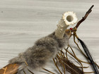 Replica Decorative Native American Deer Antler Peace Pipe  29   