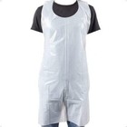 100 Pack Box Large White Plastic Disposable Aprons Throw Away Waterproof Aprons