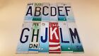 License Plate Letters Numbers Symbols Pieces Colorful Crafts Signs Art Mancave
