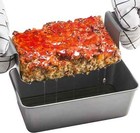 Metallic Professional Healthy Meatloaf Pan With Insert  2-piece Set Gray New