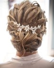 Crystal Teardrop Rhinestone Floral Hair Comb Headband For Brides Elegant