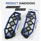 Mx Floorboards Foot Boards For Harley Touring Road King Street Glide Extra 14-up