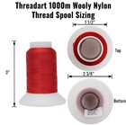 Wooly Nylon Thread Serger Sewing Stretchy 1000m  200 Woolly 50 Colors -threadart