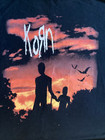 Vtg Korn Concert Band Tour T Shirt Sunset Silhouettes