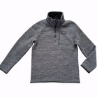 Patagonia Kids Better Sweater 1 4 Zip Fleece Pullover Nickel Gray Sz S   7-8 Nwt