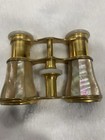 Vintage Mother Of Pear Opera Glasses Lemaire Paris With Leather Case