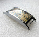 Rare Vintage Wristwatch Junghans Art Deco Curvex Style  1930s  Rectangular Case 