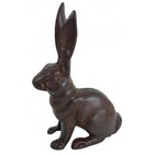 Homeoffice Cast Iron Sitting Bunny Rabbit Garden Statue Patio Yard Large Doorsto