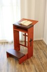 Prayer Bench Stool Table Chair Padded Kneeler Shelf Folding Wooden Church New