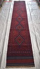 Antique Afghan Mushwani Runner Rug 2x11 Hand Knotted Wool Persian Style Hallway