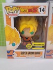 Dragon Ball Z  Funko Pop   14  Super Saiyan Goku  Loot Crate Metallic   Gitd 
