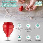 Yajua Set Of 3 Authentic Classic Wooden Spinning Tops With Strings