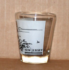 New Jersey State Shot Glass Travel Souvenir Lighthouse   Waves Nj