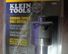 Klein Tools 31876 Carbide-tipped Hole Cutter 1-1 8  New In Packaging