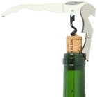 100 Pcs  Opener  Corkscrew Wine Bottle Opener  White Handle 
