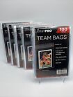 Ultra Pro Resealable Team Bags 5 Packs Of 100 Team Bags  500 Total