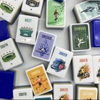Sports Themed 4-layer Blue Back American Mahjong Tiles