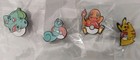 Pokemon Enamel Pin Lot Of 4 - Pikachu Squirtle Charmander Bulbasaur