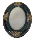 Vintage Victorian Baroque Dark Green Gold Ornate Gothic Photo Frame Small
