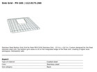 Franke Px-16s Sink Bottom Grid For Peak Pkx11016 Sink Stainless Steel New