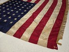Vintage 48 Star American Flag Nylon 6 x4  Gold Fringe