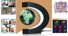 Multicolor Changing Magnetic Levitation Floating Globe - Unique Desk Gadget