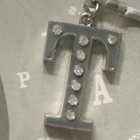 Bookmark Letter T Initial It Heart Locket  Barnes   Noble Silver Tone Rhinestone