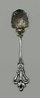 Vtg 800 Silver Judaica Pickle Fork   Shell Salt Spoon Lot Israel Grape 13 78g
