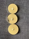 Chanel Owl Buttons Pink Crystal Eyes     Set Of 5  Light Gold Rare 22mm