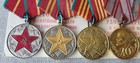 Set Of 5 Ussr Soviet Russian Military Medals For Lieutenant Colonel Description