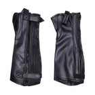  Unisex Adults Top-grain Cow Premium Leather Half Chaps Black 